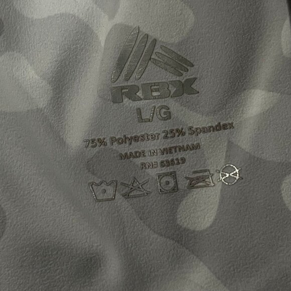 RBX L/G White Camo High-Waist Leggings - Picture 3 of 9